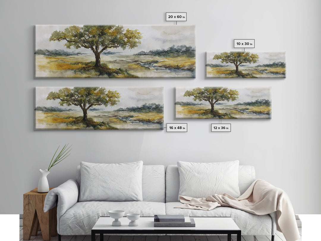 Tree of Life Framed Canvas Print, Nature Art, Neutral Decor, Living Room Decor, Fine Art, Nature, Wall Art, Home Decor, NAT-3x1-7