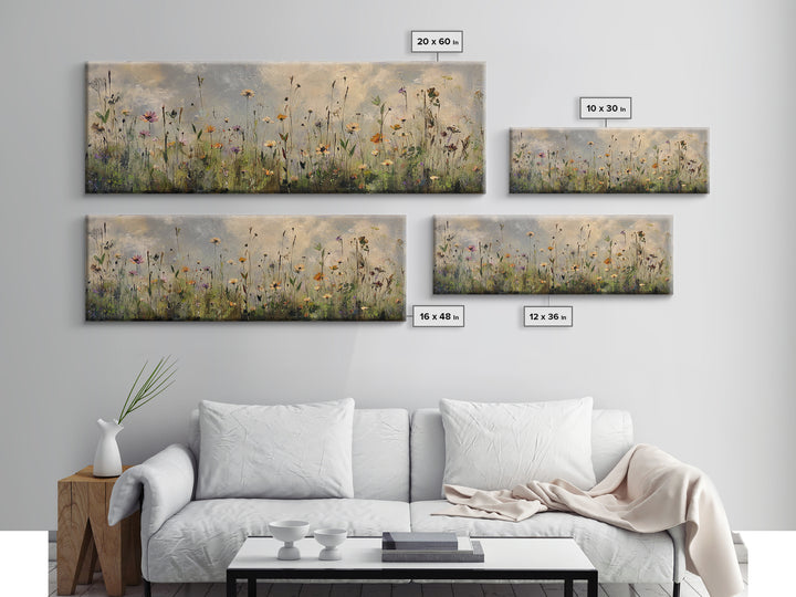Bees Circling Lavender Blossoms Framed Canvas Print, Nature Art, Printable Wall Art, Living Room Decor, Fine Art, Nature, NAT-3x1-87
