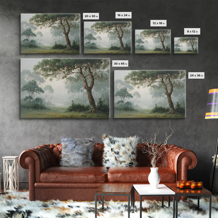Tree of Life Framed Canvas Print, Nature Art, Poster, Living Room Decor, Watercolor Art, Nature, Abstract Wall Art, 3d Wall Art, NAT-3x2-91