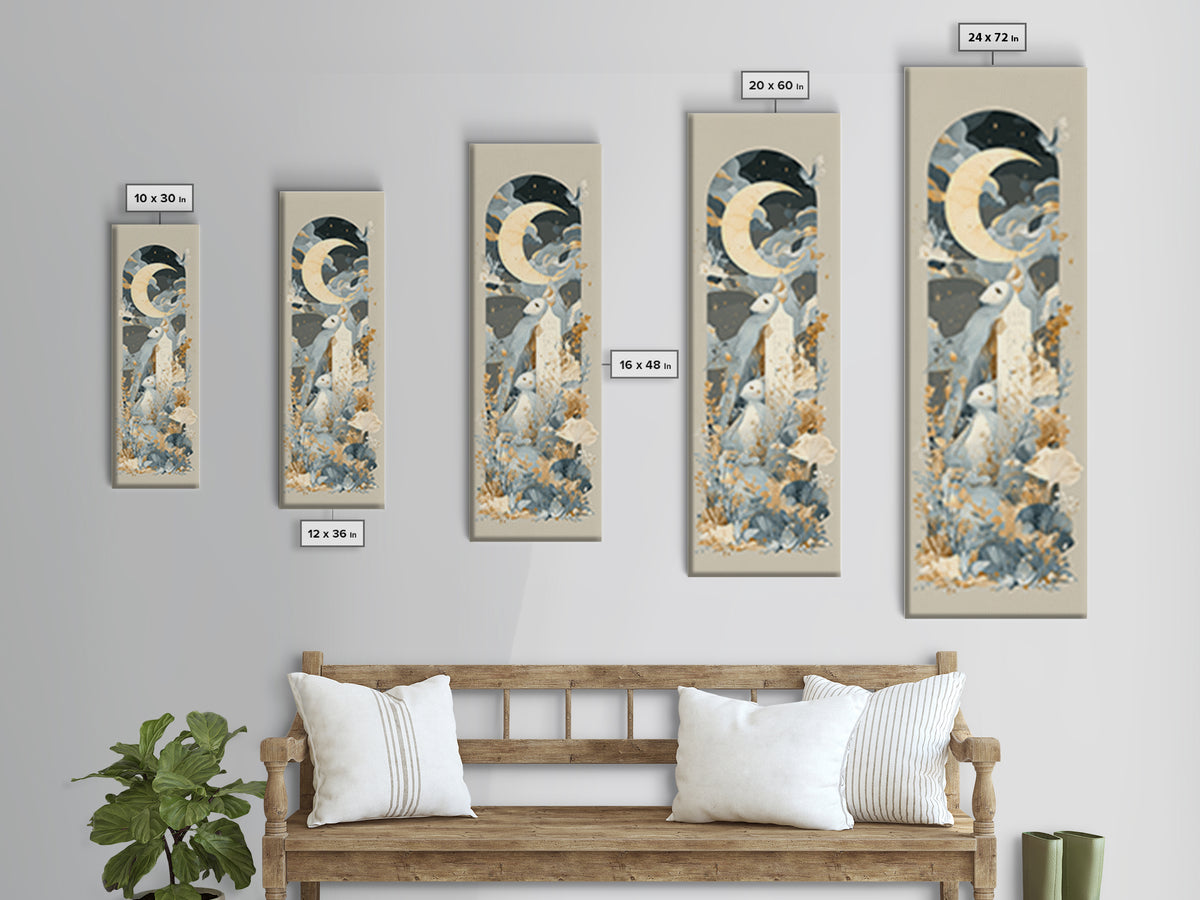 Animal Alphabet Scene Without Readable Letters Framed Canvas Print, Nursery Art, Watercolor Print, Nursery Decor, Nursery, NUR-1x3-71