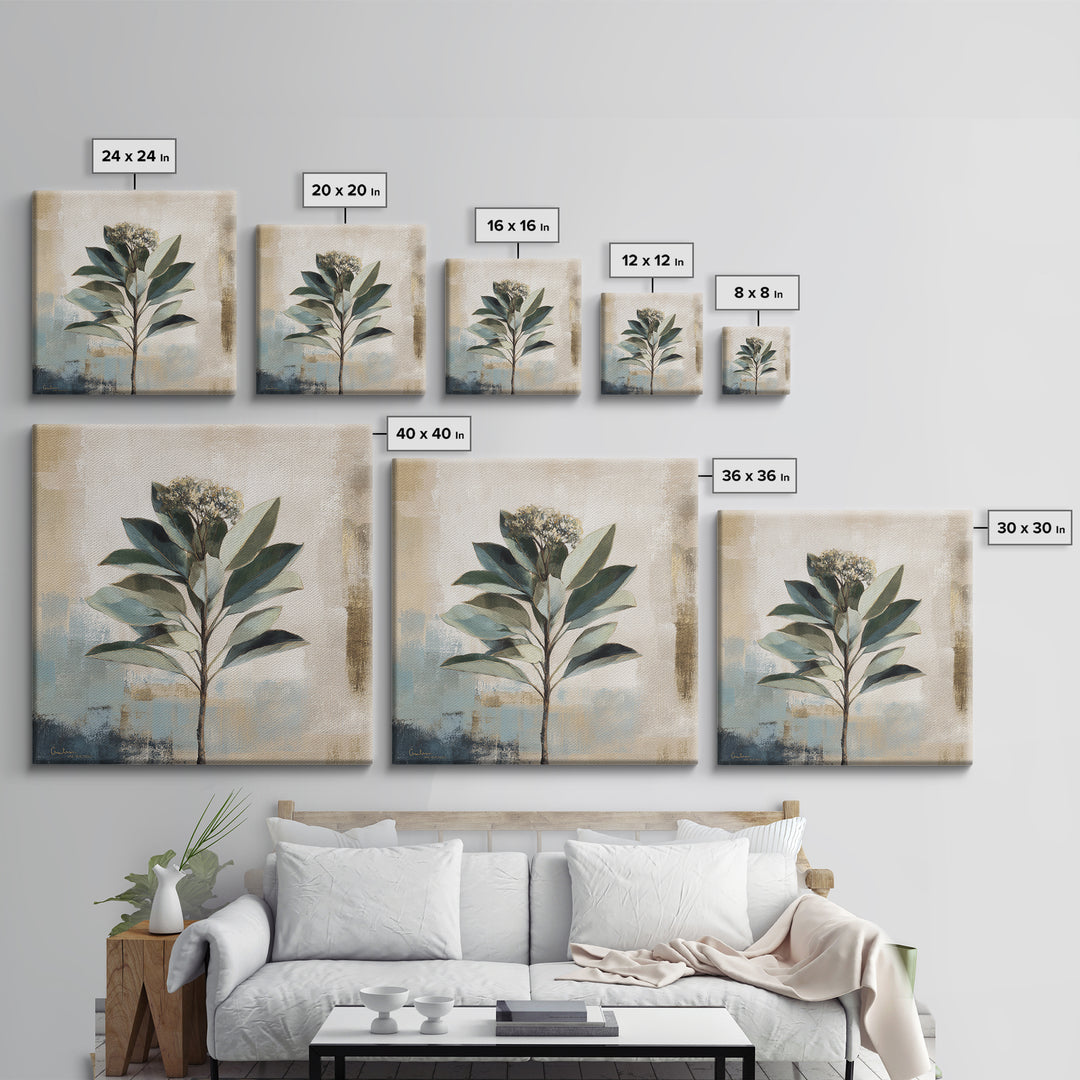 Modern Botanical Print Canvas Print, Office Art, Home Decor, Office Decor, Fine Art, Focus, Art Deco, Canvas Wall Art, OFF-1x1-4