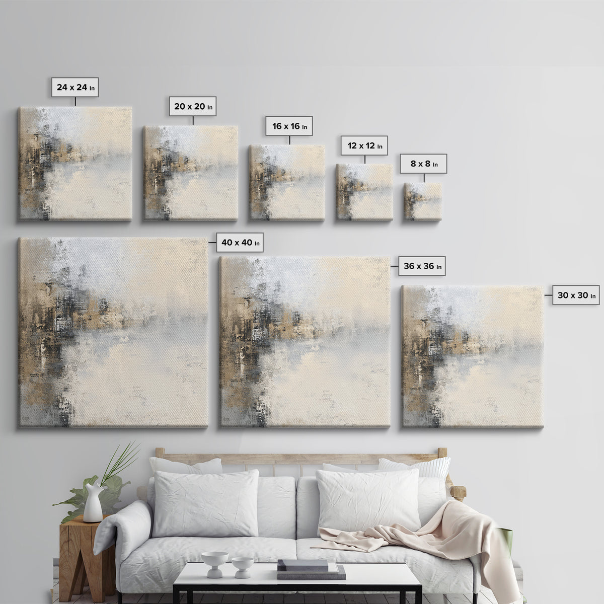 City Map Abstract Framed Canvas Print, Office Art, Digital Wall Art, Office Decor, Abstract Art, Focus, Dopamine Decor, OFF-1x1-44