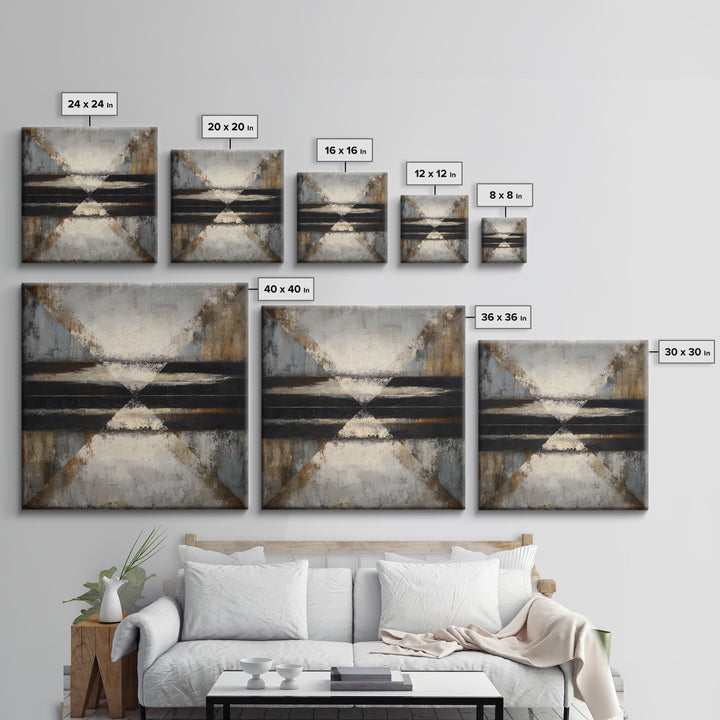 Monochrome Bridge Structure Canvas Print, Office Art, Neutral Decor, Office Decor, Fine Art, Focus, Wall Art, Home Decor, OFF-1x1-82