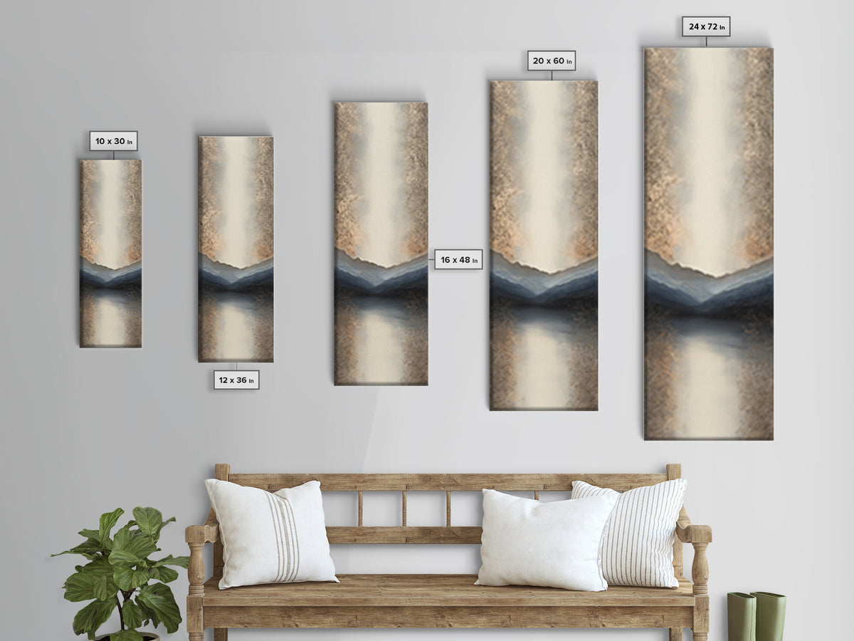 Minimal Mountain Sunrise for Focus Canvas Print, Office Art, Canvas Print, Office Decor, Fine Art, Focus, Art Print, Room Decor, OFF-1x3-14