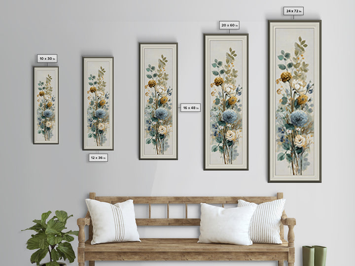 Modern Botanical Print Canvas Print, Office Art, Decor, Office Decor, Oil Painting, Focus, Wall Prints, Ai Art, Digital Print, OFF-1x3-40