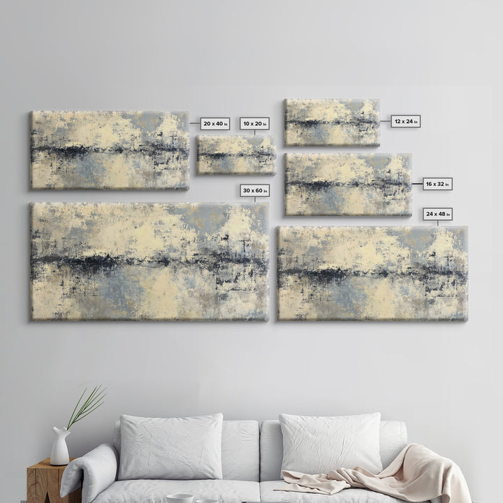 City Map Abstract Framed Canvas Print, Office Art, Fine Art Print, Office Decor, Abstract Art, Focus, Poster, Wall Decor, OFF-2x1-16