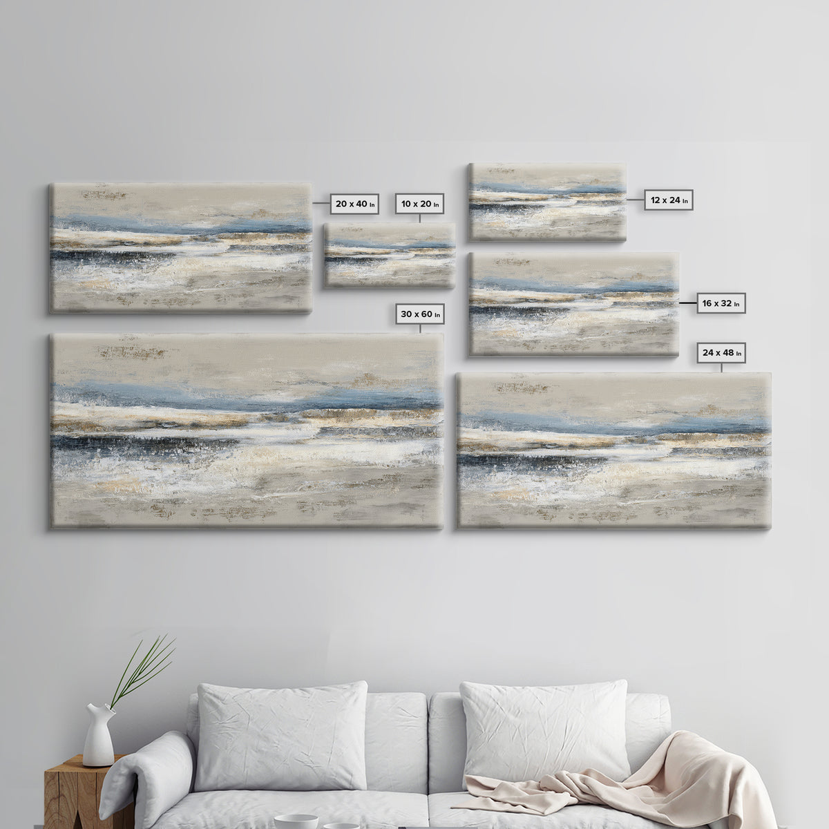 Balanced Stone Composition Framed Canvas Print, Office Art, Statement Artwork, Office Decor, Fine Art, Focus, Wall Decor, OFF-2x1-20