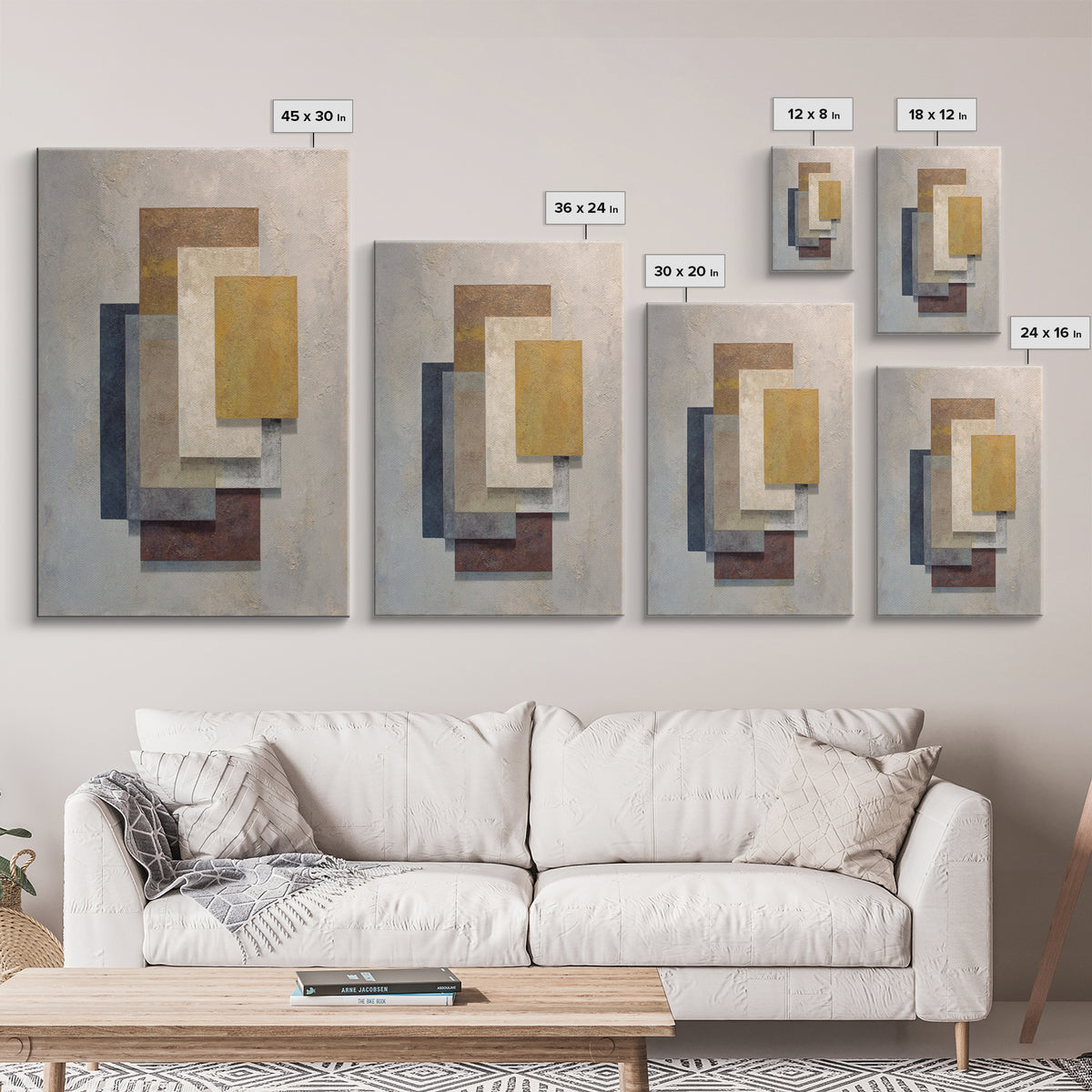 Balanced Stone Composition Framed Canvas Print, Office Art, Neutral Decor, Office Decor, Abstract Art, Focus, Wall Art, OFF-2x3-56