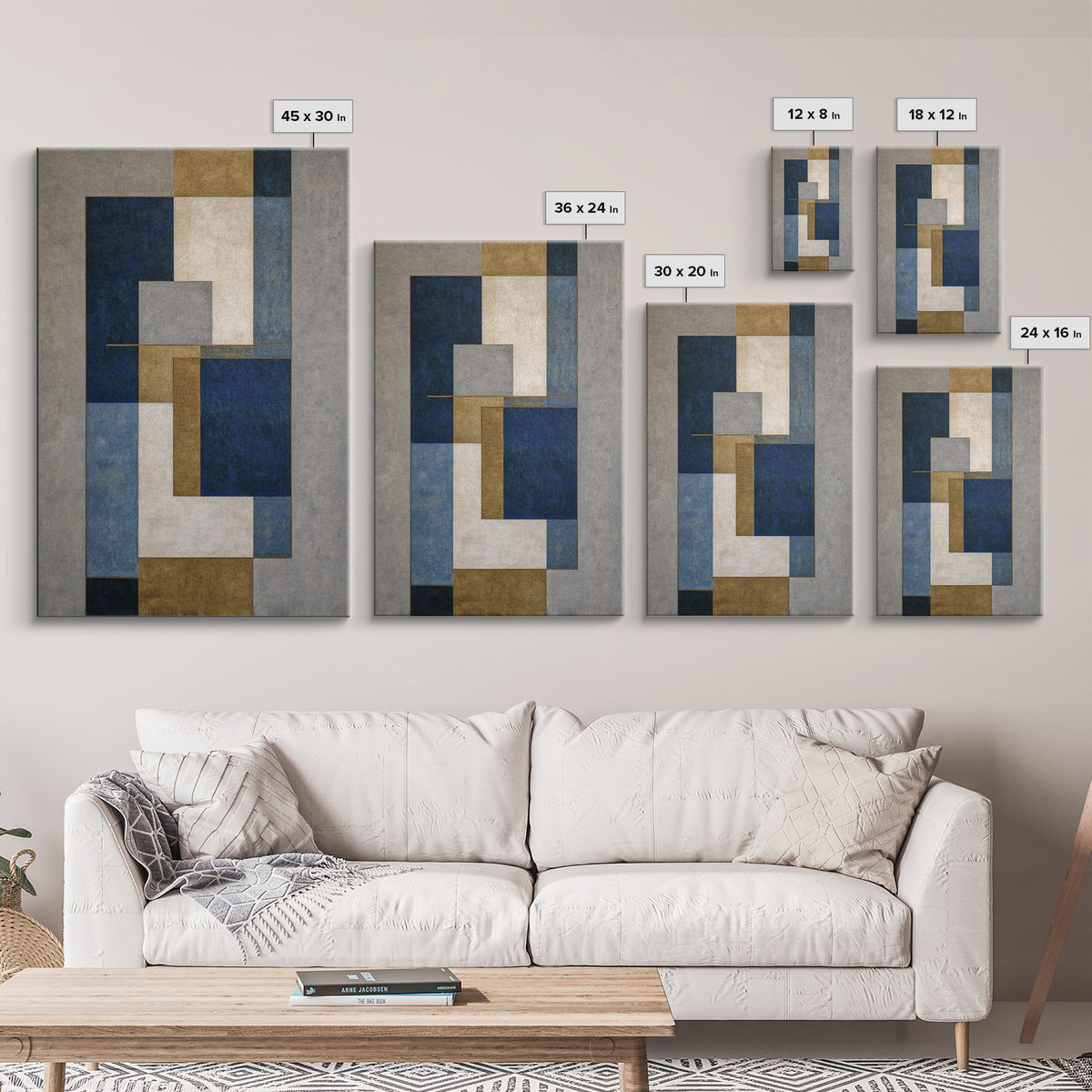 Clean Abstract Geometry Canvas Print, Office Art, Art Deco, Office Decor, Focus, Bedroom Wall Art, Downloadable Prints, OFF-2x3-57