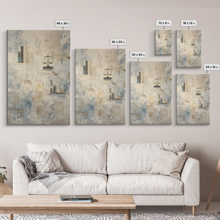Architectural Line Drawing Framed Canvas Print, Office Art, Wall Decor, Office Decor, Abstract Art, Focus, Wall Prints, OFF-2x3-59