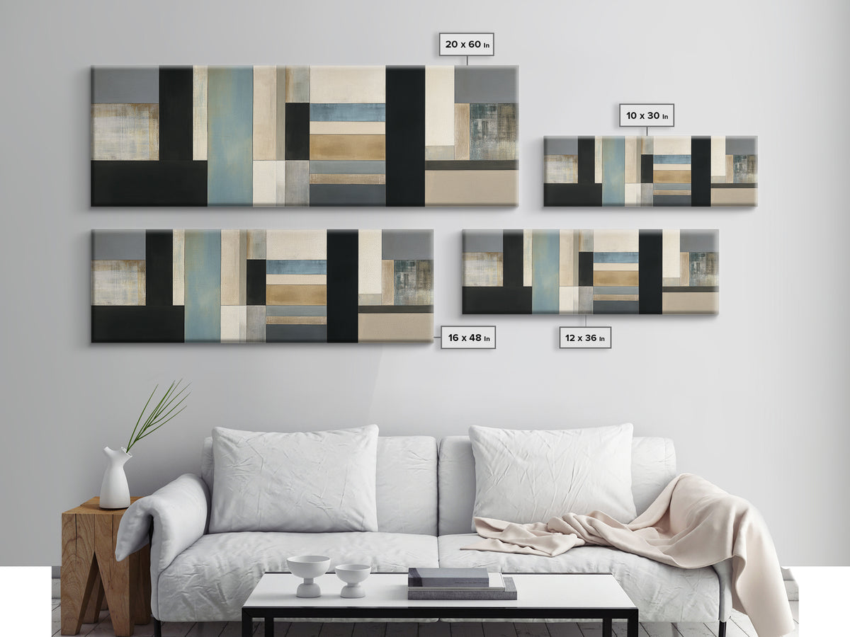 Balanced Stone Composition Canvas Print, Office Art, Printable Art, Office Decor, Fine Art, Focus, Neutral Decor, Modern Decor, OFF-3x1-16