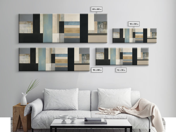 Balanced Stone Composition Canvas Print, Office Art, Printable Art, Office Decor, Fine Art, Focus, Neutral Decor, Modern Decor, OFF-3x1-16