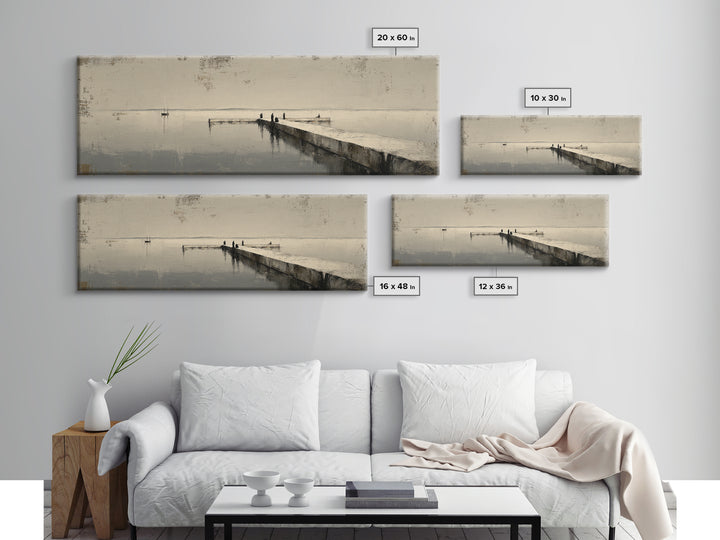 Monochrome Bridge Structure Framed Canvas Print, Office Art, Digital Art, Office Decor, Abstract Art, Focus, Ai Art, OFF-3x1-2