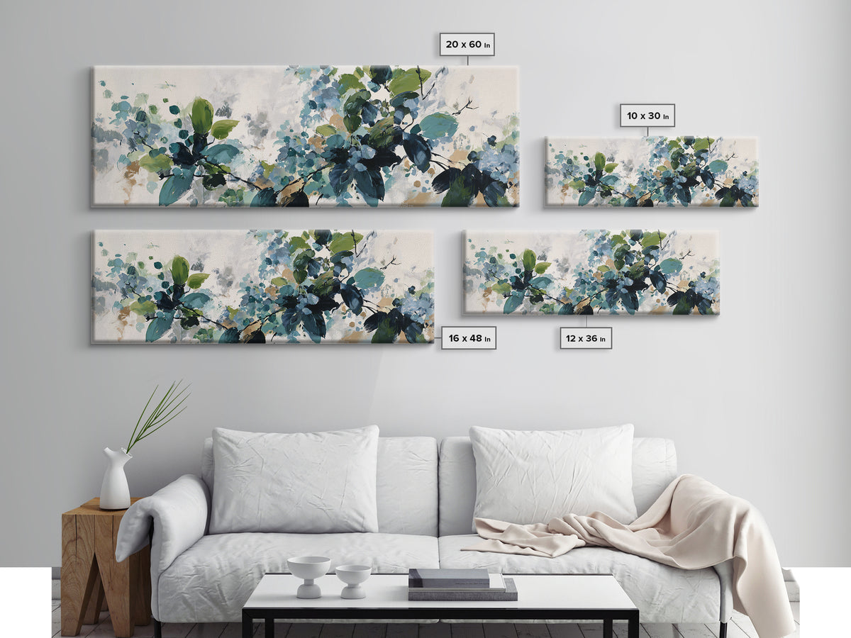 Modern Botanical Print Canvas Print, Office Art, Canvas Print, Office Decor, Oil Painting, Focus, Art Print, Room Decor, OFF-3x1-20