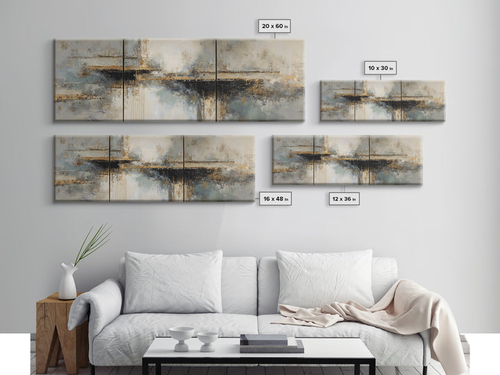 Monochrome Bridge Structure Canvas Print, Office Art, Digital Wall Art, Office Decor, Abstract Art, Focus, Dopamine Decor, OFF-3x1-26