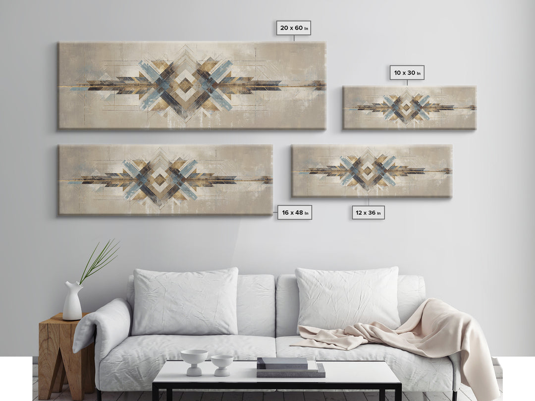 Subtle Motivational Symbol Using Arrows Without Text Framed Canvas Print, Office Art, Contemporary Art, Office Decor, Focus, OFF-3x1-55