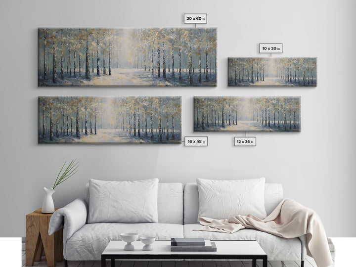 Quiet Forest Path for Mental Reset Framed Canvas Print, Office Art, Wall Art, Office Decor, Fine Art, Focus, Boho, Art Deco, OFF-3x1-59