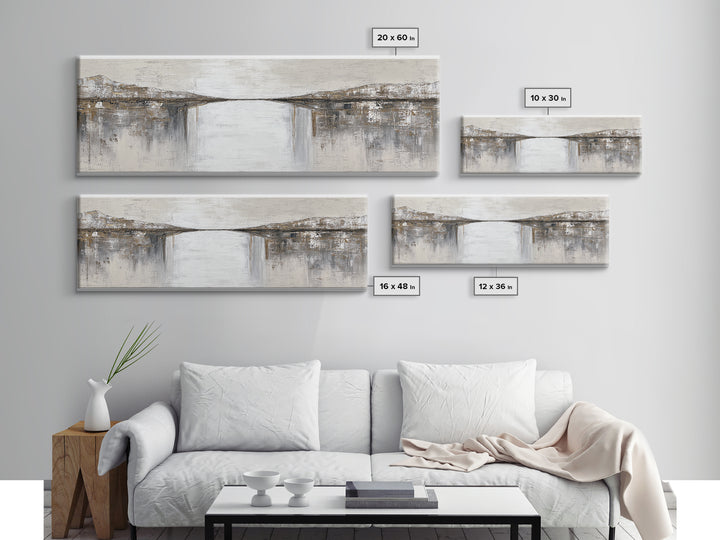 Monochrome Bridge Structure Framed Canvas Print, Office Art, Wall Prints, Office Decor, Fine Art, Focus, Cubicle Decor, OFF-3x1-74