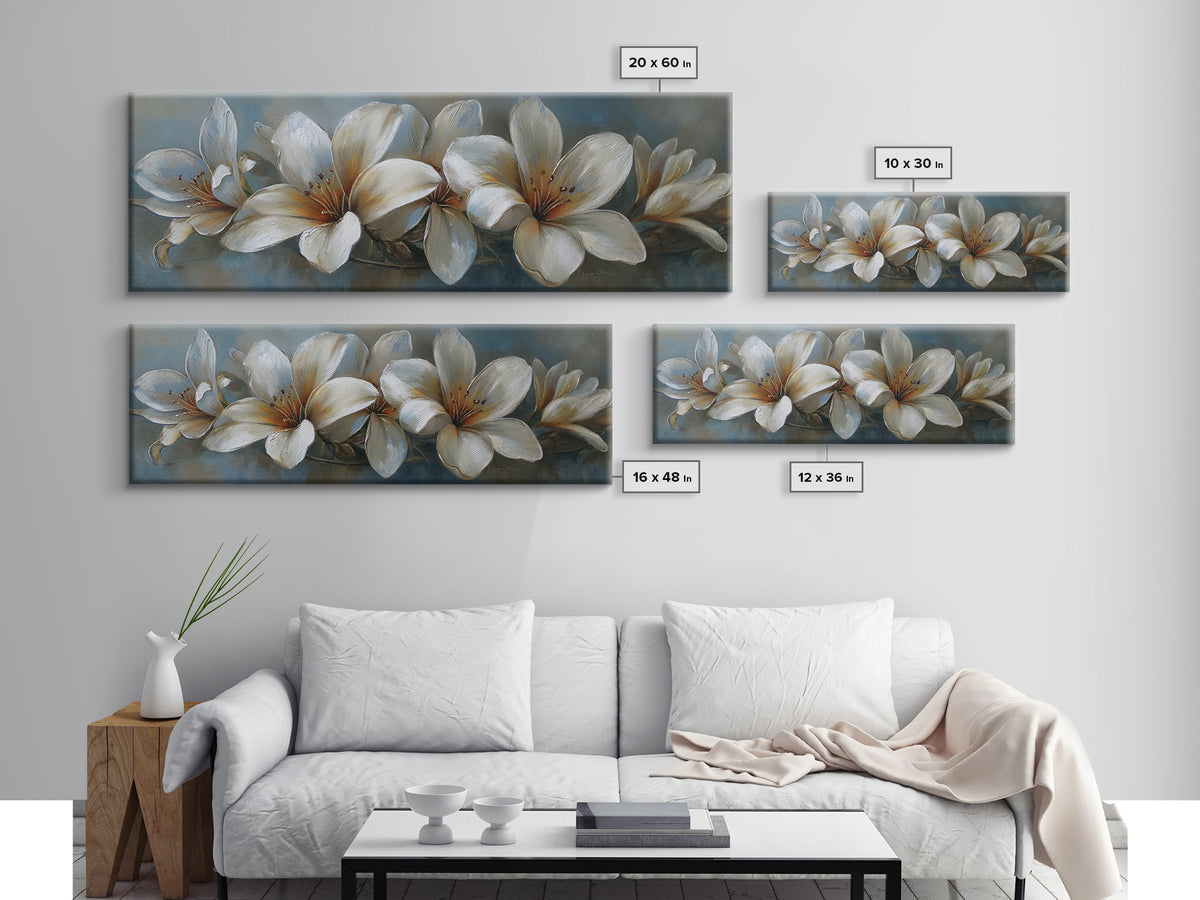 Desk Plant Botanical Closeup Canvas Print, Office Art, Office Decor, Watercolor Art, Focus, Canvas Wall Art, Abstract Art, OFF-3x1-80