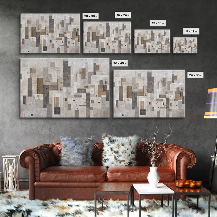 Large Neutral Texture Art for Professional Setting Canvas Print, Office Art, Office Wall Art, Office Decor, Fine Art, Focus, OFF-3x2-49
