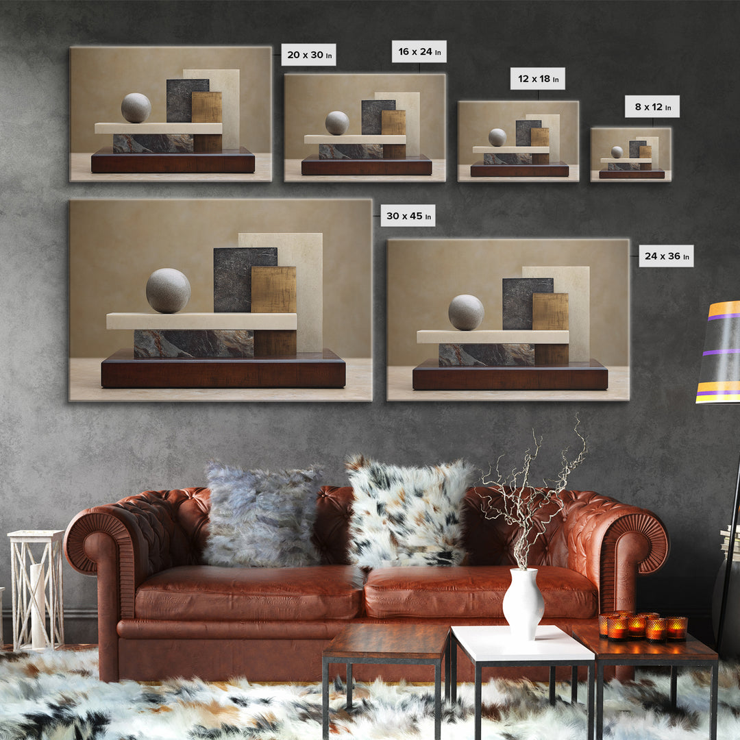 Balanced Stone Composition Canvas Print, Office Art, Wall Prints, Office Decor, Abstract Art, Focus, Cubicle Decor, OFF-3x2-52