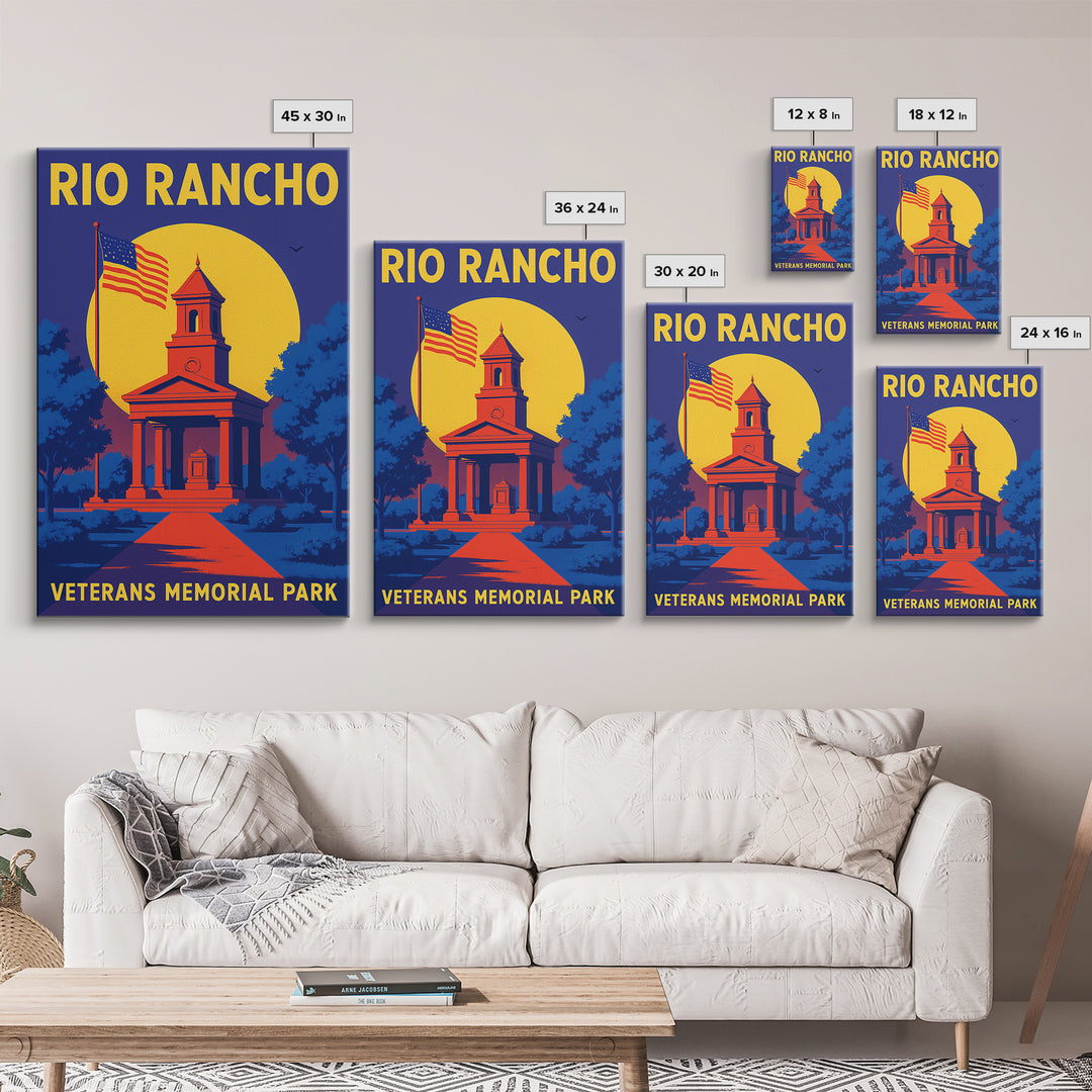 Rio Rancho Travel Poster, Canvas Print, Vibrant Retro Travel Art, Rio ...