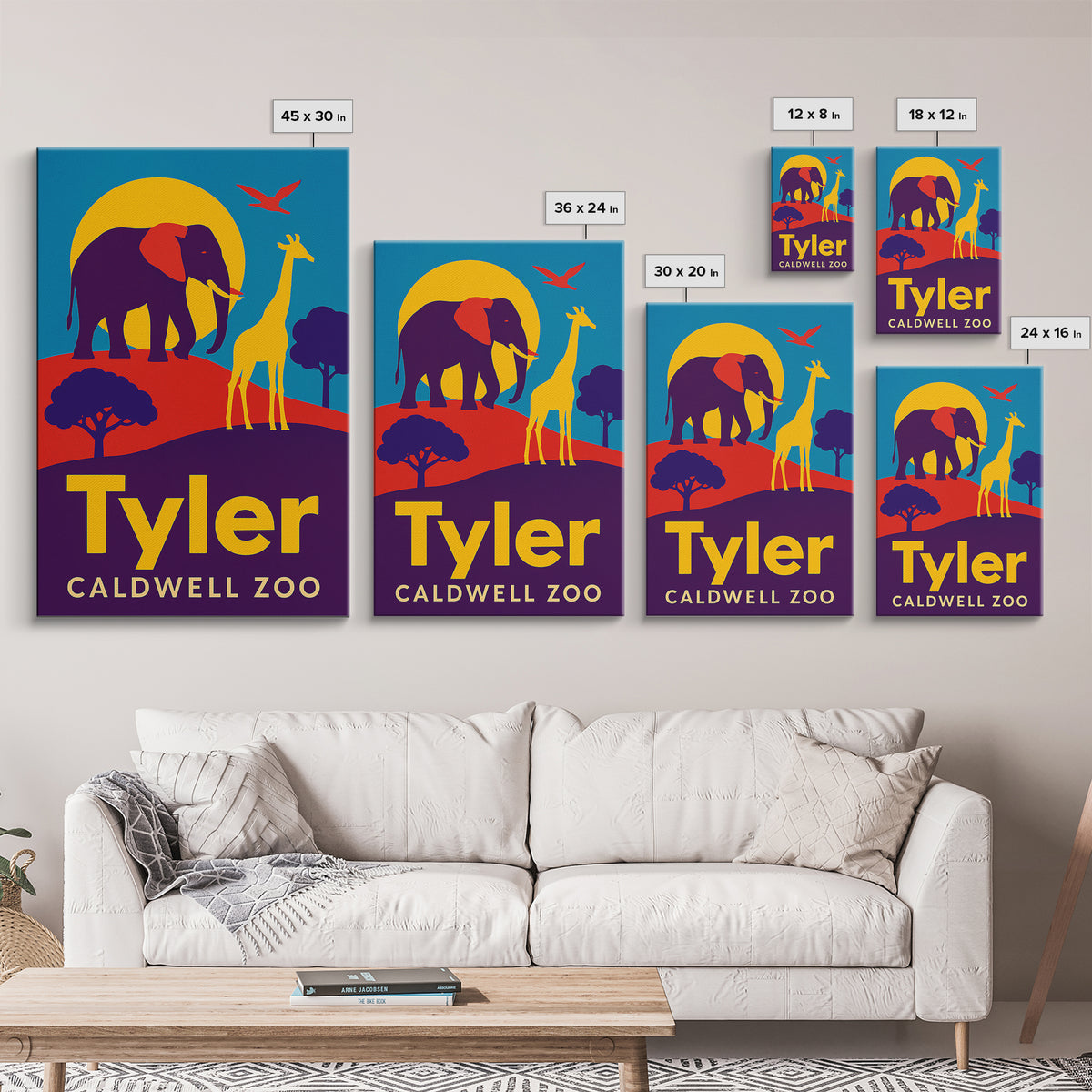 Tyler Travel Poster, Framed Canvas Print, Bold Pop Art Poster, Tyler Wall Art, Modern Wall Decor, Travel Art Print, Travel Wall Art