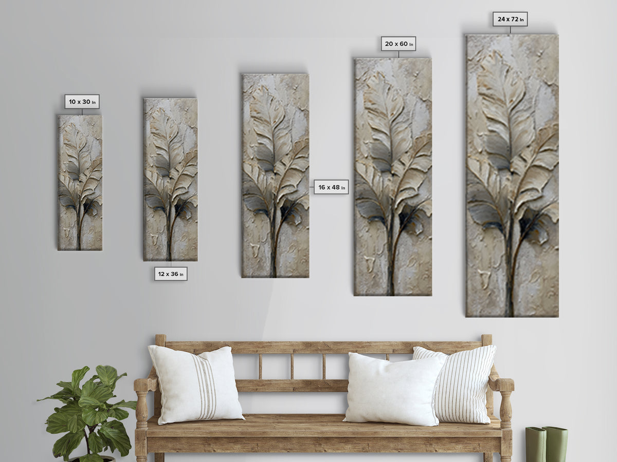 Banana Leaves with Rain Drop Details Framed Canvas Print, Patio Art, Fine Art Print, Patio Decor, Fine Art, Outdoor, Wall Decor, PAT-1x3-4
