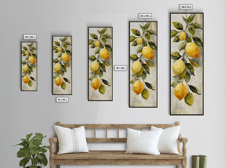 Outdoor Citrus Still Life Canvas Print, Patio Art, Beach House Decor, Patio Decor, Outdoor, Modern Decor, Fine Art Print, PAT-1x3-89