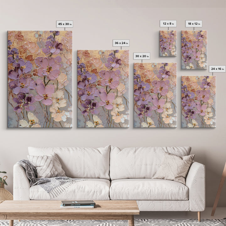 Sunset over Garden Flowers and Vines Canvas Print, Patio Art, Gallery Decor, Patio Decor, Oil Painting, Outdoor, PAT-2x3-15