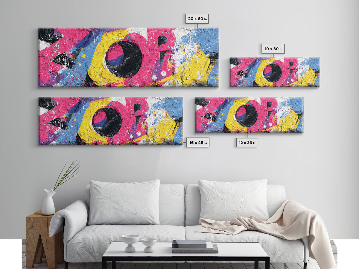 Retro Soda Bottle Canvas Print, Pop Art, Statement Artwork, Living Room Decor, Abstract Art, Pop, Wall Decor, Painting, POP-3x1-19