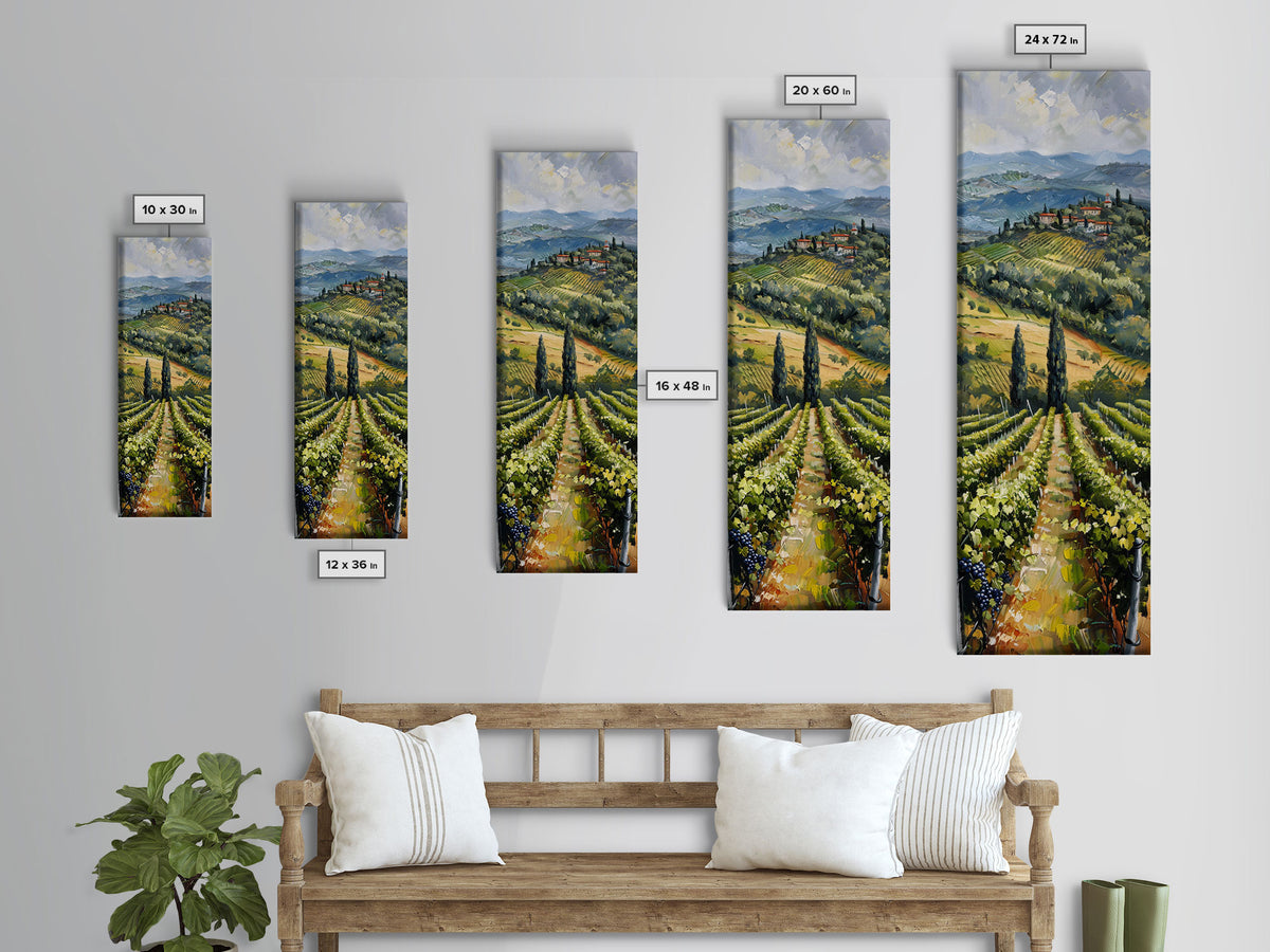 Italian Olive Fields, Framed Canvas print, Living Room Decor, Bedroom Decor, Beautiful Wall Art Painting, Wall hanging, Ready To Hang Art