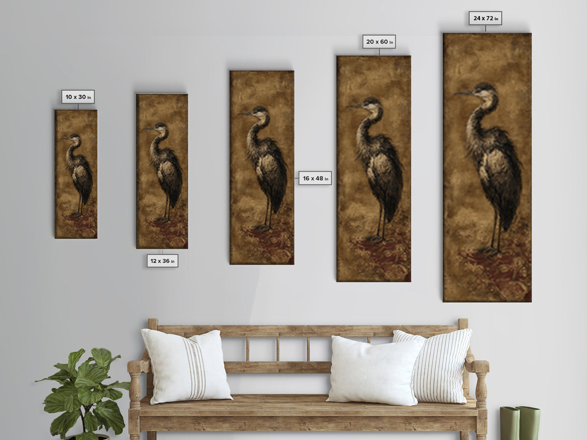 Old Master Bird Study Canvas Print, Renaissanceinspired Art, Statement Artwork, Living Room Decor, Fine Art, Classic, REN-1x3-59