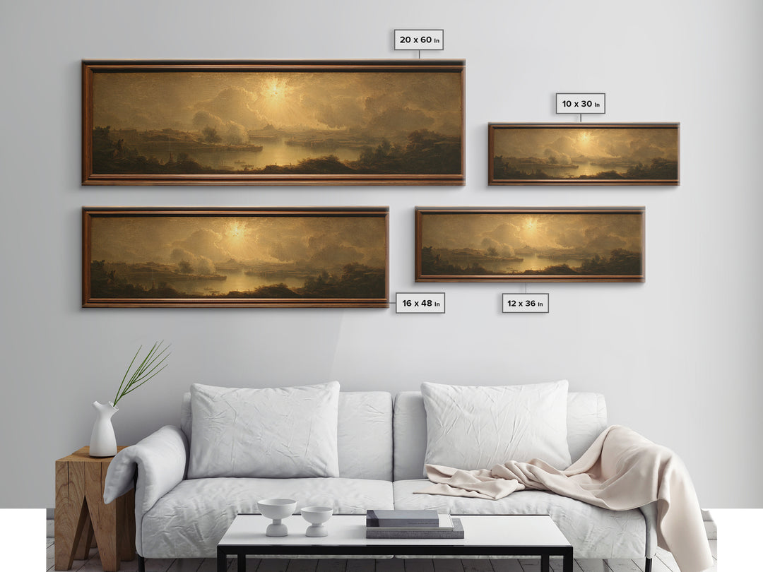 Biblical Desert Landscape Canvas Print, Renaissanceinspired Art, Wall Art Print, Living Room Decor, Fine Art, Classic, REN-3x1-61