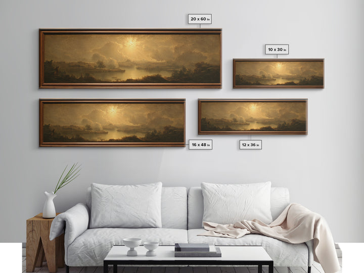 Biblical Desert Landscape Canvas Print, Renaissanceinspired Art, Wall Art Print, Living Room Decor, Fine Art, Classic, REN-3x1-61