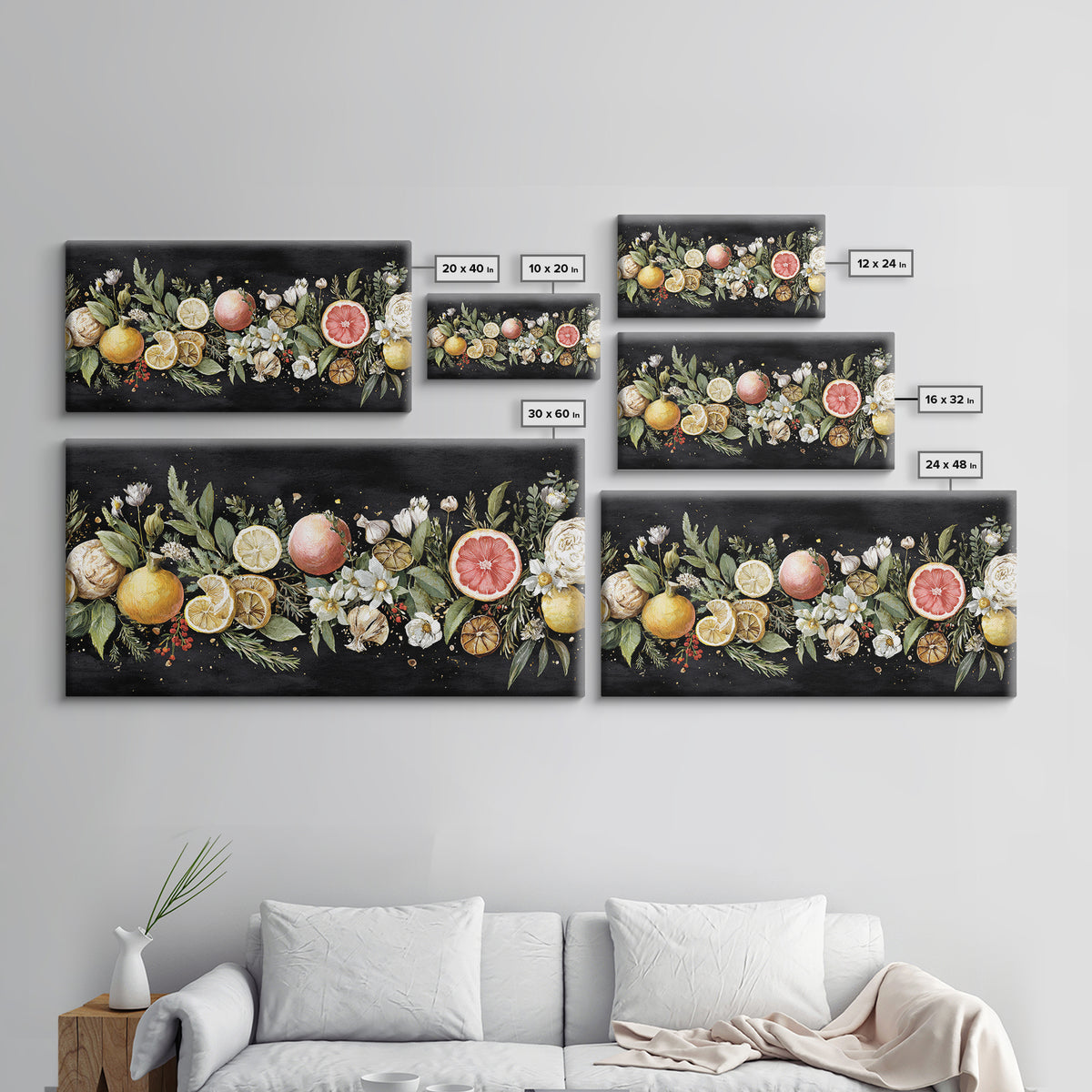 Blackboard Menu Feeling Without Readable Text Canvas Print, Restaurant Art, Canvas, Restaurant Decor, Fine Art, Bistro, RES-2x1-41