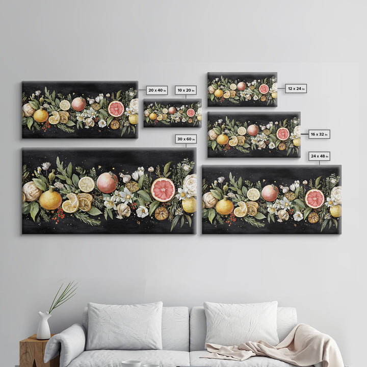 Blackboard Menu Feeling Without Readable Text Canvas Print, Restaurant Art, Canvas, Restaurant Decor, Fine Art, Bistro, RES-2x1-41