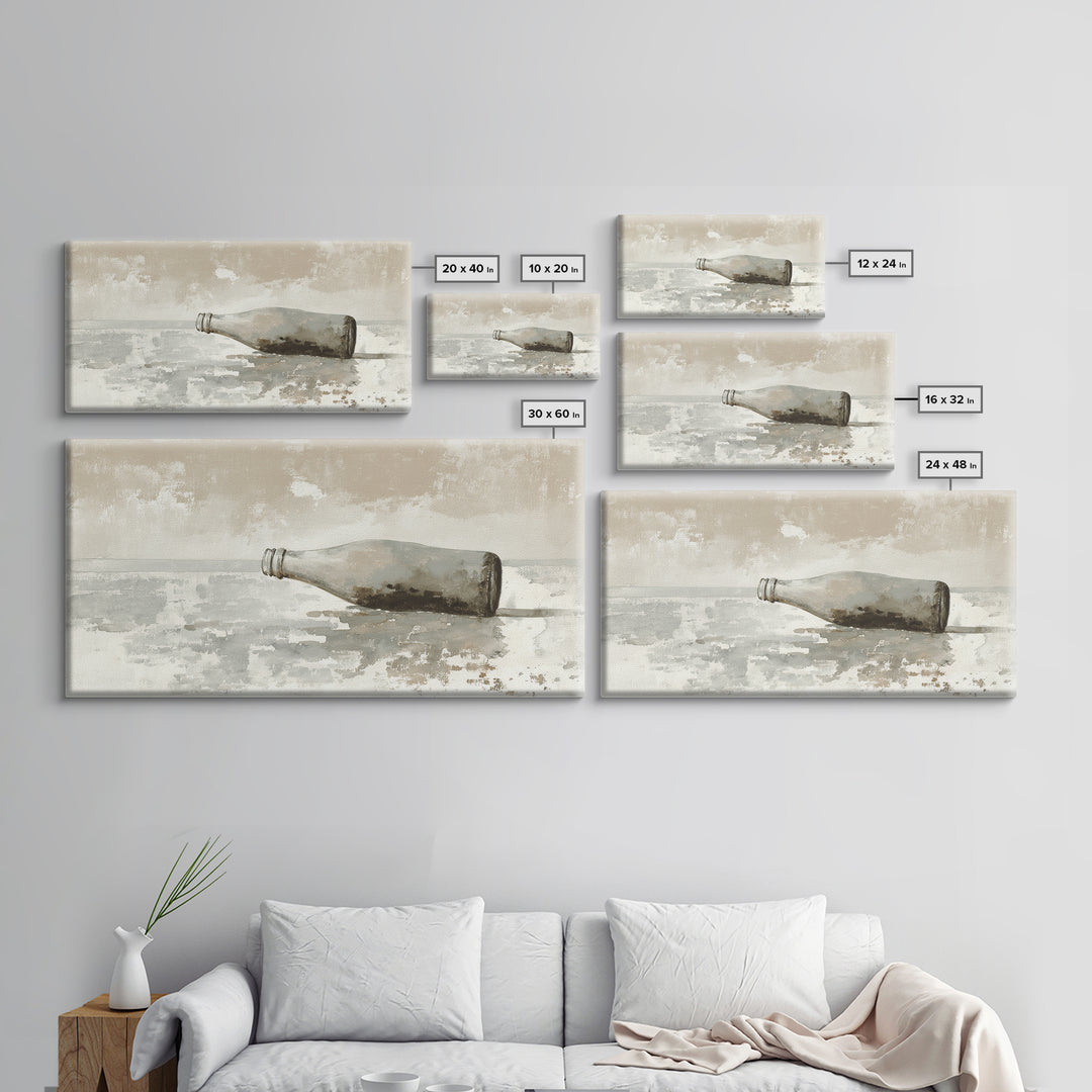 Drive in Movie Scene with Moonlit Cars Framed Canvas Print, Retro Art, Print, Living Room Decor, Oil Painting, Retro, RET-2x1-60