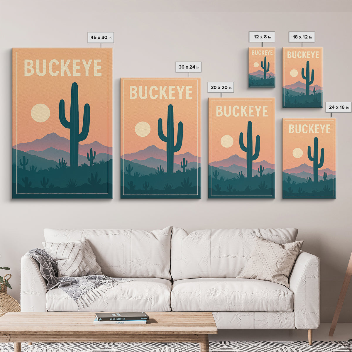 Buckeye Travel Poster, Canvas Print, Classic Travel Poster Art, Buckeye City Art, Gift For Travelers, Vintage City Poster, Poster Print