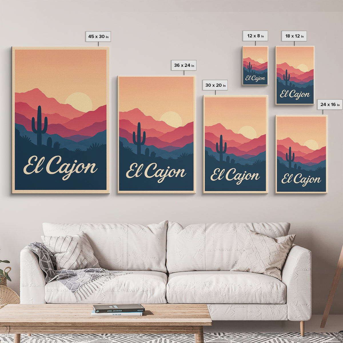 El Cajon California Travel Poster, Canvas Print, Classic Travel Poster Art, El Cajon Poster Print, Travel Poster Art, Gift For Travelers