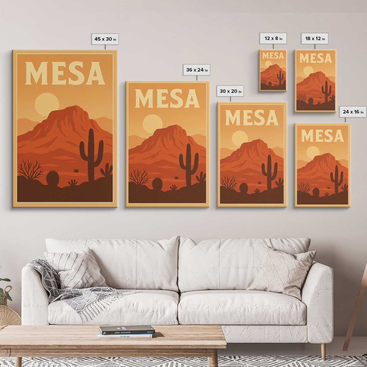 Mesa Travel Poster, Canvas Print, Classic Travel Poster Art, Mesa City Art, City Art Print, Travel Art Print, Travel Poster Art