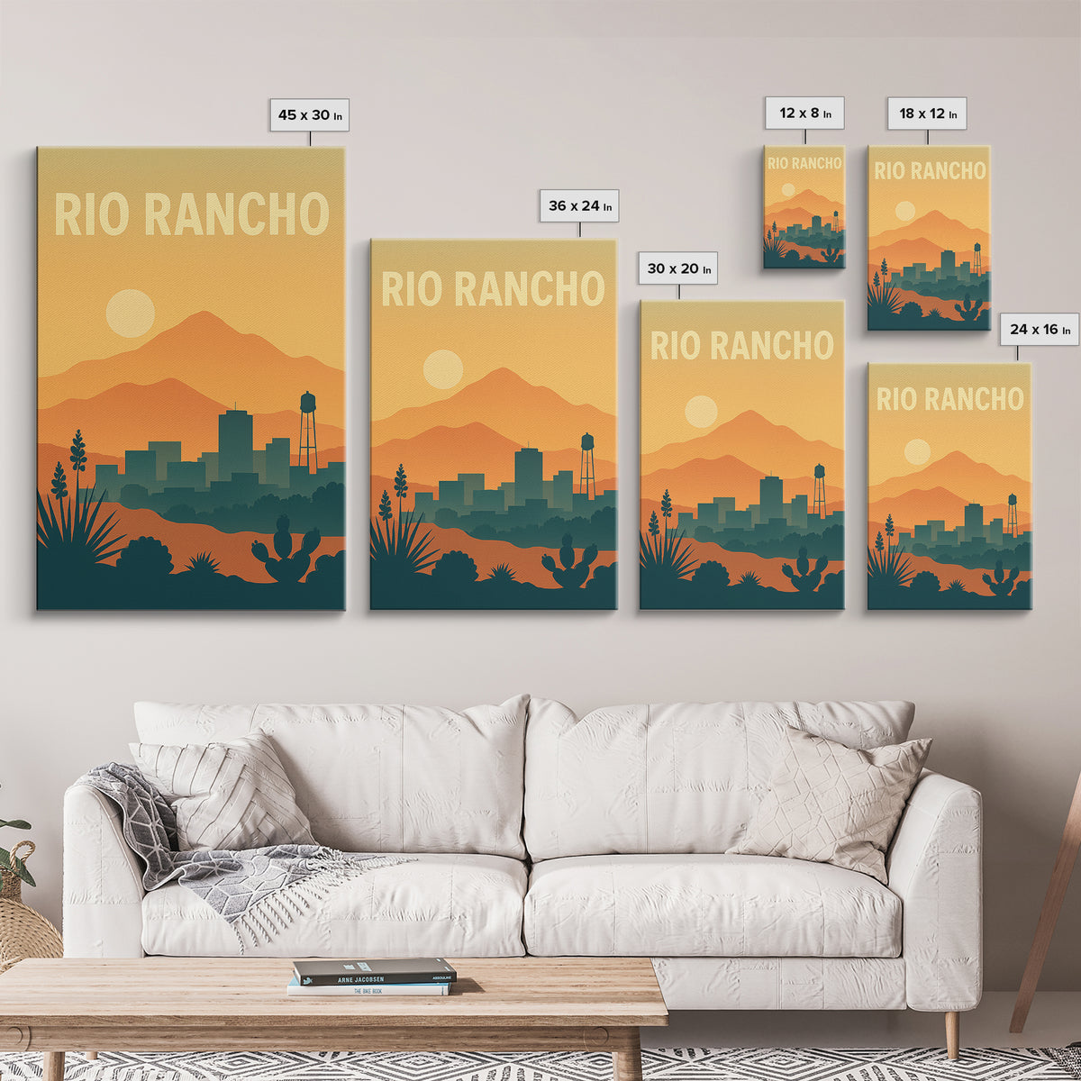 Rio Rancho Travel Poster, Canvas Print, Classic Travel Poster Art, Rio Rancho Poster Print, Vintage City Poster, Vintage City Art