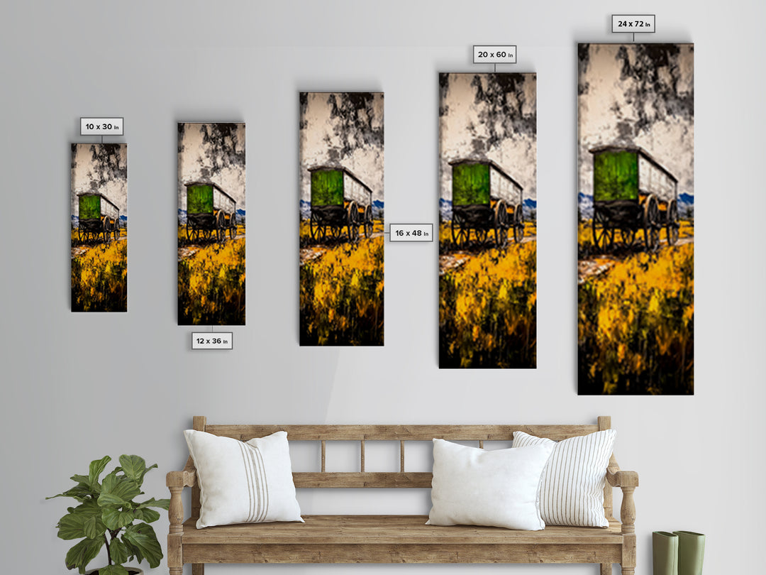 Antique Wagon Black White Canvas Print Rustic Art Farmhouse Wall Art Vintage Western Art Wabi Sabi Wall Art