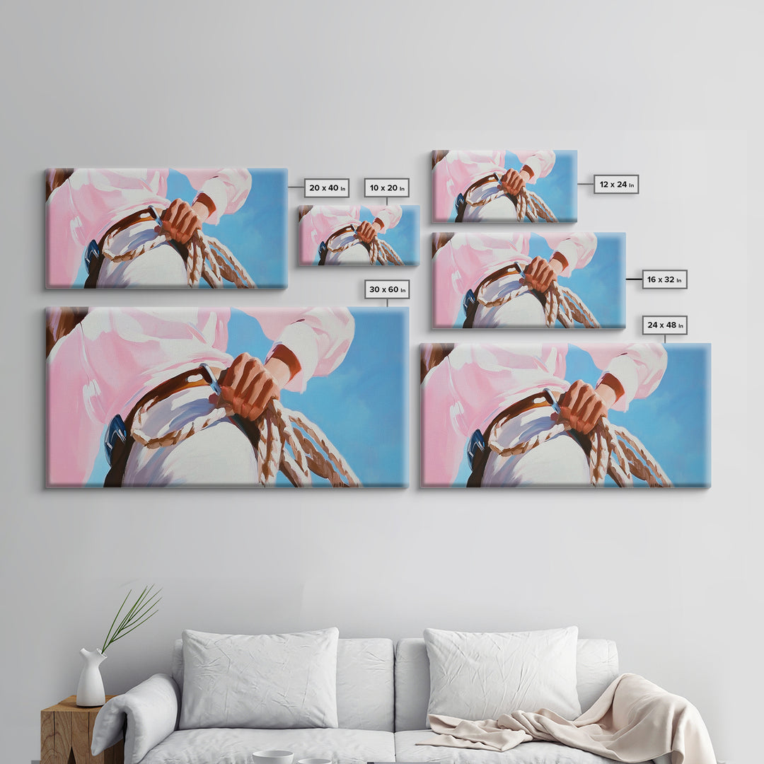 Cowgirl, western lifestyle, rustic wall art, framed canvas print, above couch art, black cowgirl painting, original painting, boho art