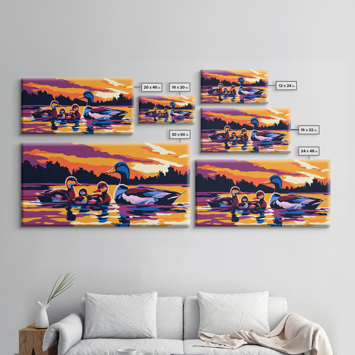 Mallard Ducks, bird art, waterfowl painting, coastal wall art, nature painting, marsh painting, original painting, canvas print