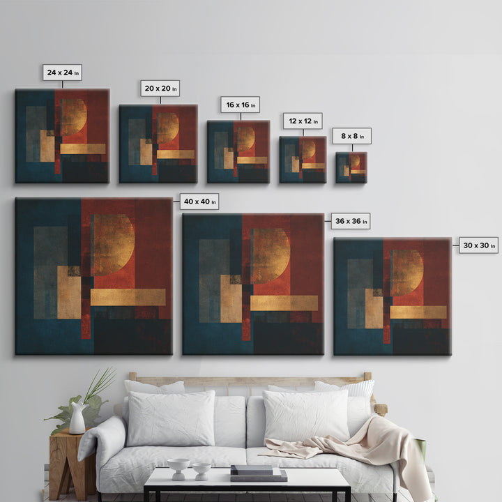 Album Cover Abstract Without Readable Text Canvas Print, Recording Studio Art, Music Art, Studio Decor, Fine Art, Analog, RSA-1x1-22