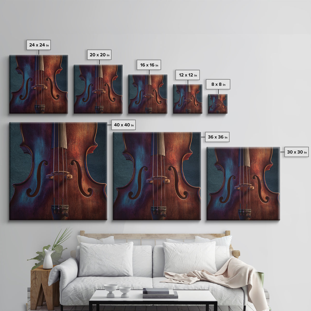 Cello Curve Closeup Framed Canvas Print, Recording Studio Art, Headphones Poster, Studio Decor, Analog, Fine Art Print, RSA-1x1-68