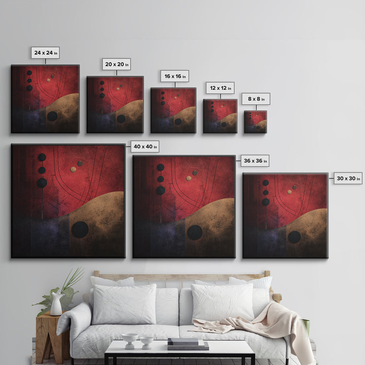 Album Cover Abstract Without Readable Text Canvas Print, Recording Studio Art, Music Wall Decor, Studio Decor, Abstract Art, RSA-1x1-94