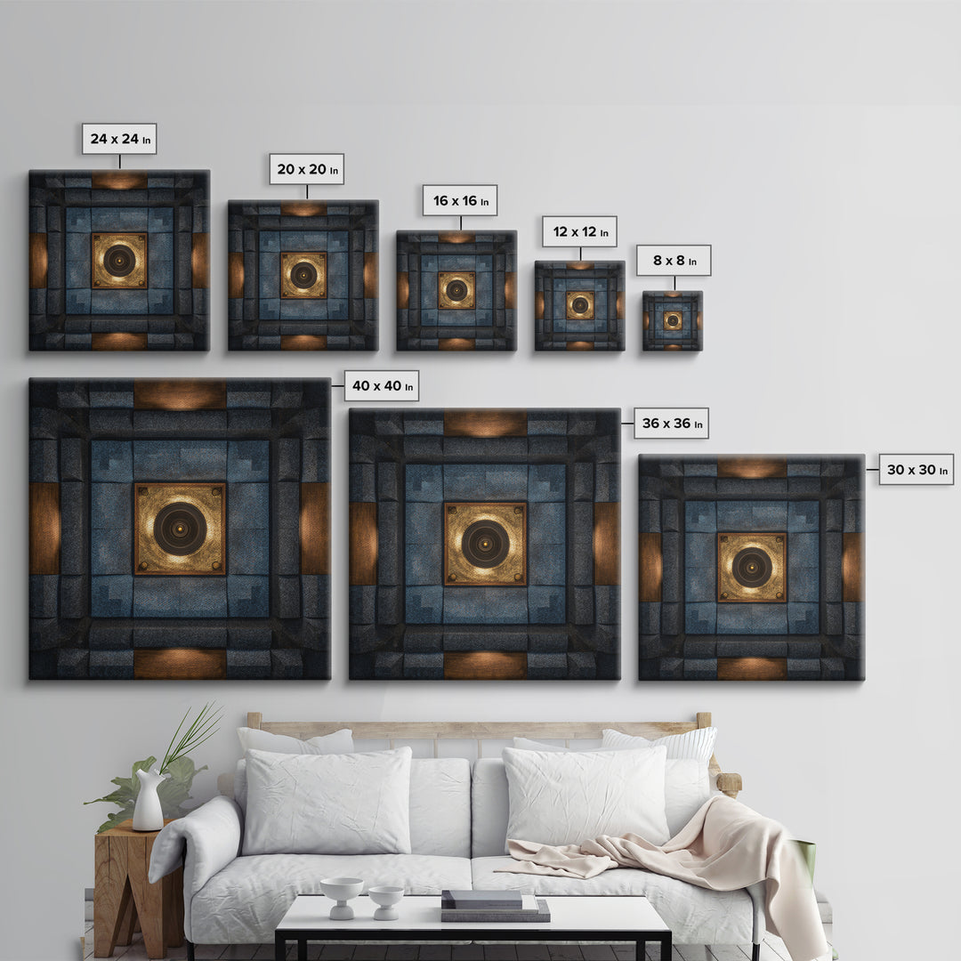 Sound Booth Foam Pattern Transformed into Design Canvas Print, Recording Studio Art, Printable Wall Art, Studio Decor, Analog, RSA-1x1-96