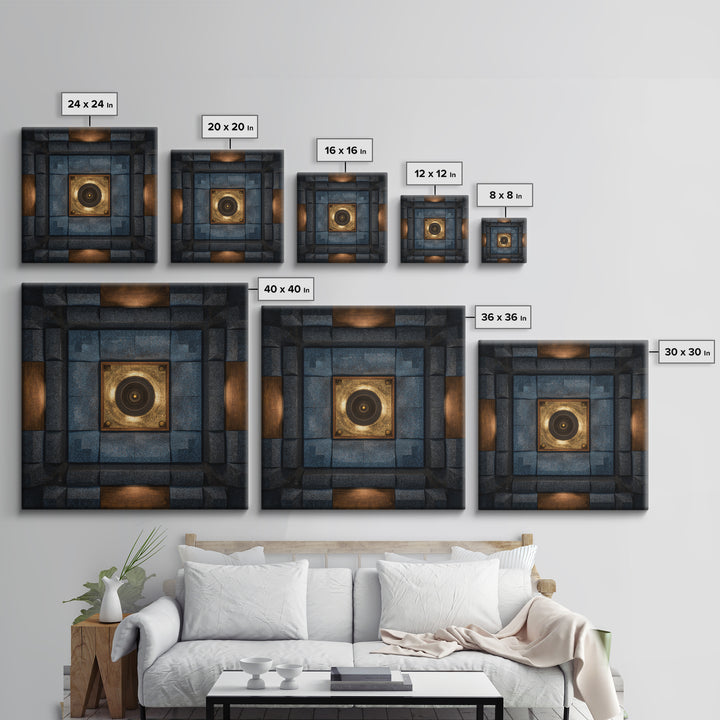 Sound Booth Foam Pattern Transformed into Design Canvas Print, Recording Studio Art, Printable Wall Art, Studio Decor, Analog, RSA-1x1-96